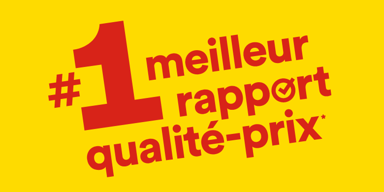 #1 meilleur rapport qualité-prix